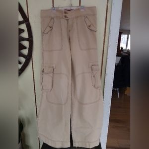Y2K amazing abercrombie flare cargo pants 8 skater
